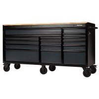 Draper BUNKER® Workbench Roller Tool Cabinet, 15 Drawer, 72\", Grey £2,188.00